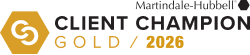 Client Champion Gold - Martindale Hubbell